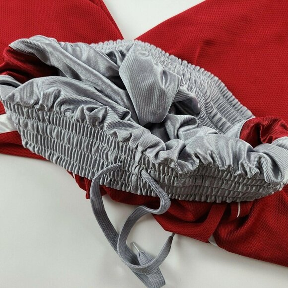Athletic Shorts Mens Size Small Red White Striped Basketball Drawstring Running - Picture 3 of 3